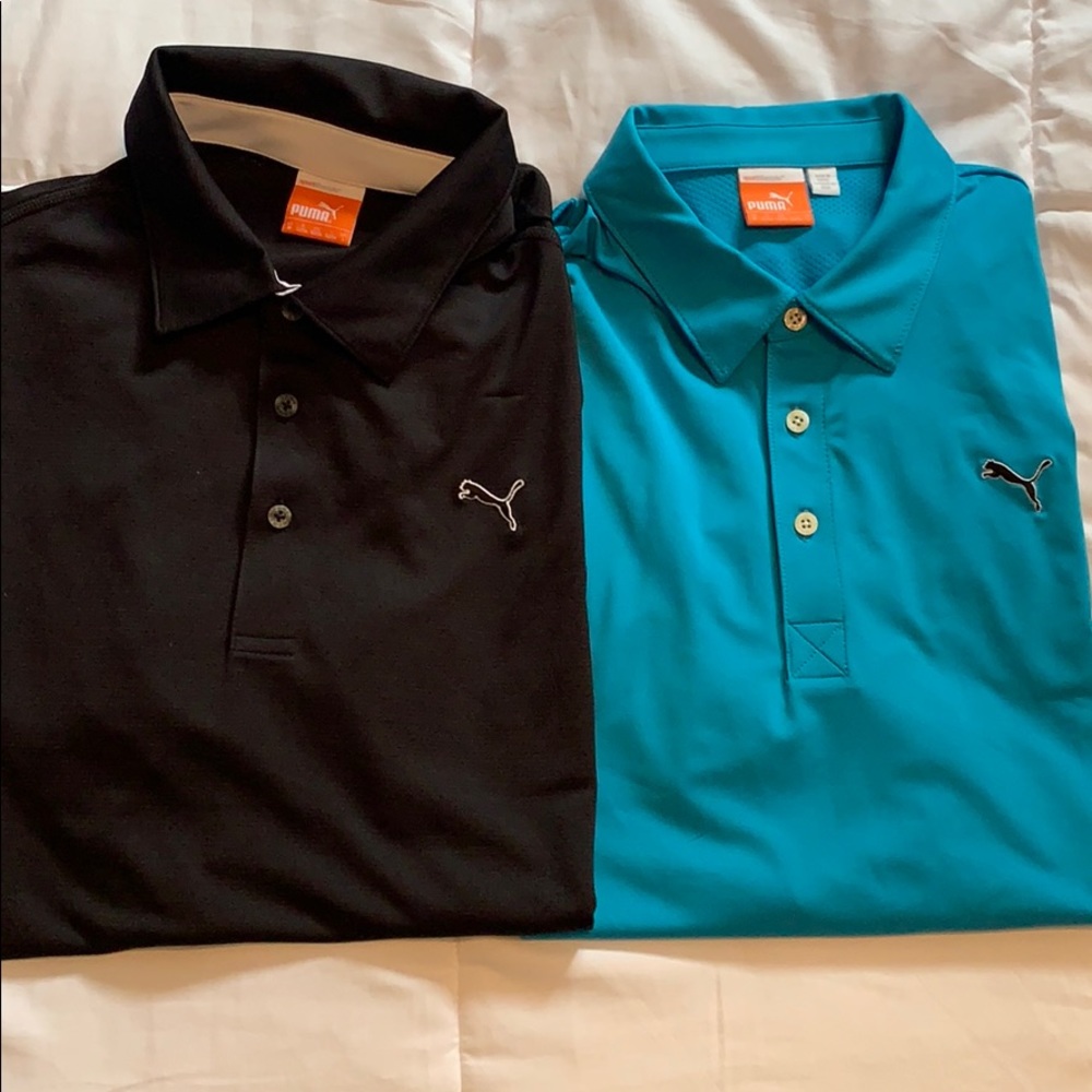 Puma Golf Button Up Shirts Mens Medium